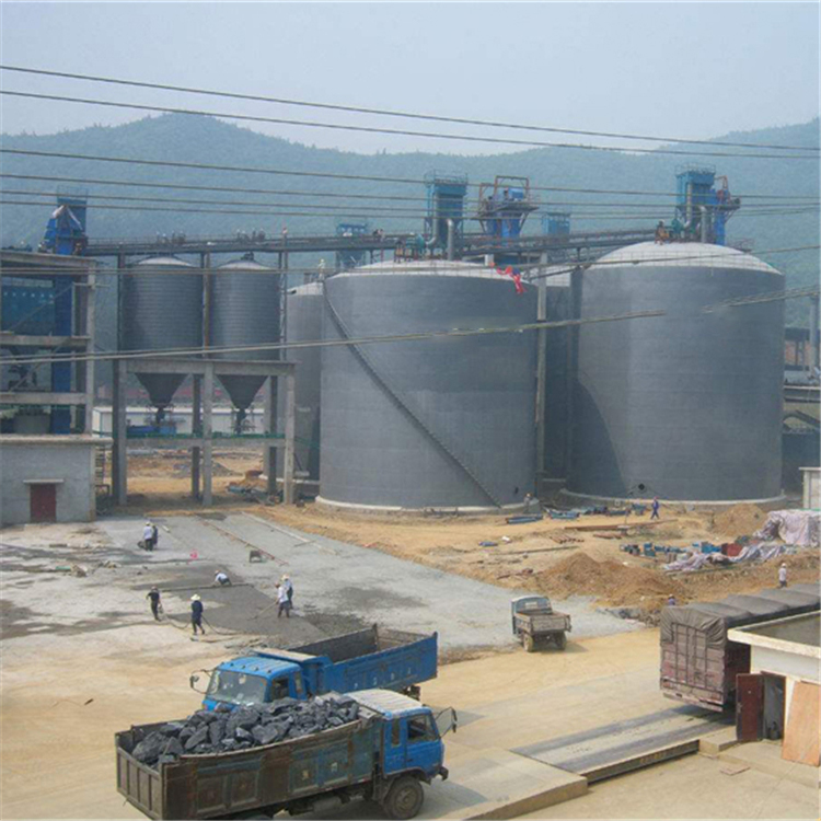 贵州水泥钢板仓2座3000吨青岛项目进入施工
